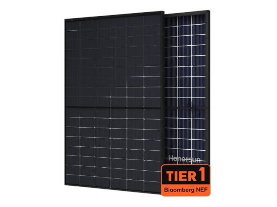 Зображення Фотоелектрична сонячна панель Hanersun HN21RN-54HT 500W bifacial BlackFrame, монокристалічна 