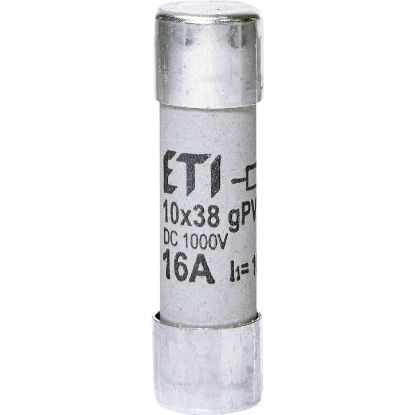  Зображення Запобіжник ETI CH 10x38 gPV 16A 1000V DC (10kA) (2625107) 