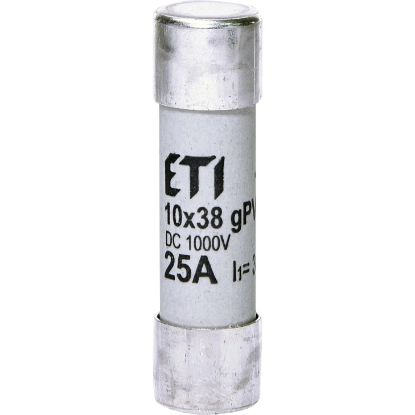  Зображення Запобіжник ETI CH 10x38 gPV 25A 1000V DC (30kA) (2625139) 