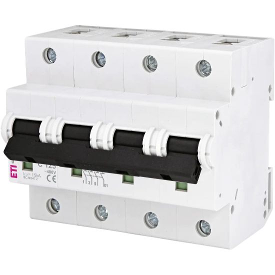  Зображення Автоматичний вимикач ETI ETIMAT 10 3p+N C 125 А (15 kA) (2136733) 