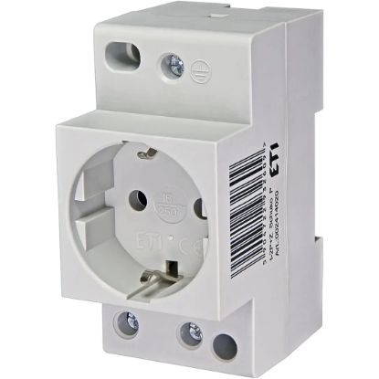  Зображення Розетка на DIN-рейку ETI t-2P+Z Schuko (P) (2414020) 